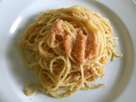 パスタを茹でて混ぜるだけ☆明太子パスタ☆