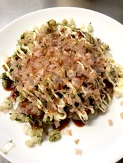 豚ヒレ肉のお好み焼き風仕上げ♪の写真
