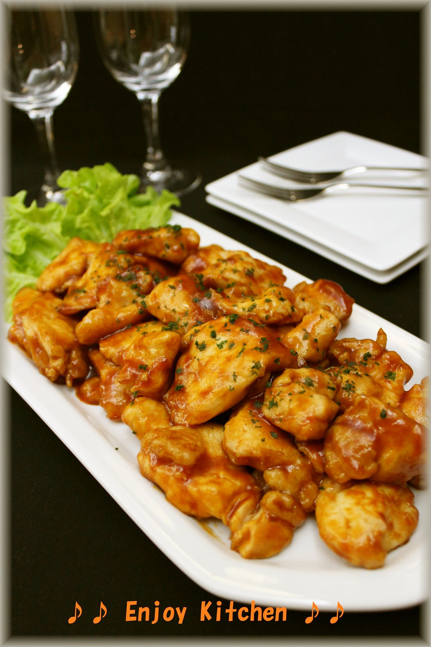 鶏胸肉のバーベキュー焼きレシピ