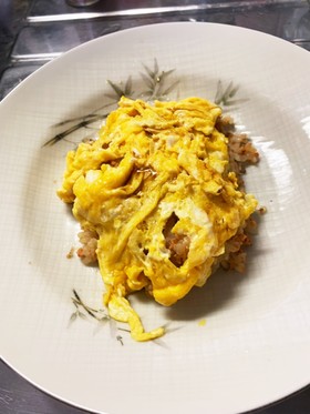 和風朝定食オムライス