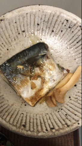 サバのローズマリー焼き