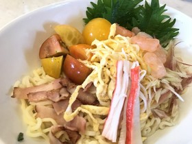 冷やし中華風ラーメン