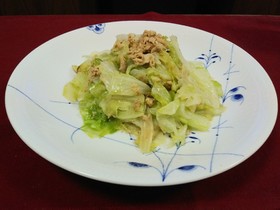 キャベツのツナサンド蒸し