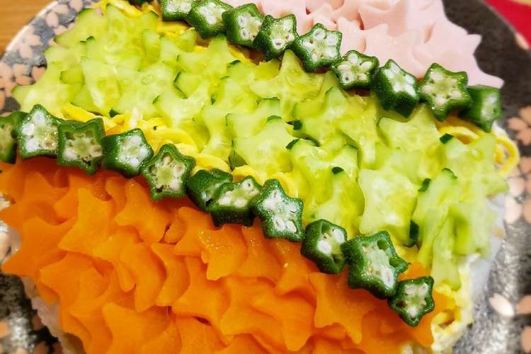 子どもが喜ぶ ちらし寿司 七夕やお祝いに レシピ 作り方 By マユカママ クックパッド