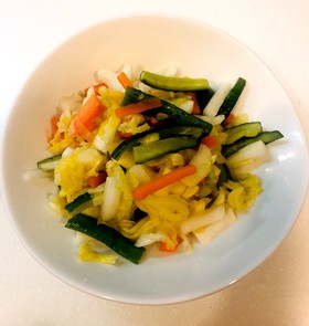野菜たっぷりキャベツのさっぱり漬物☆