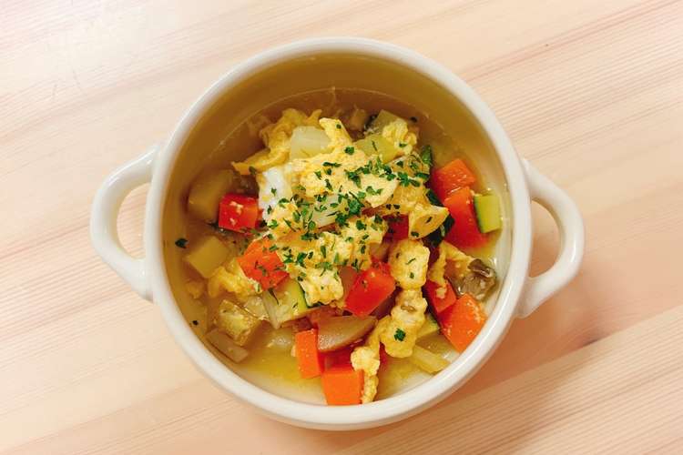 クミンでカレー風 野菜と生姜の卵スープ レシピ 作り方 By 美容料理研究家あゆ クックパッド