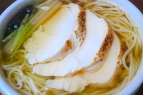 鶏ハム&セロリラーメン