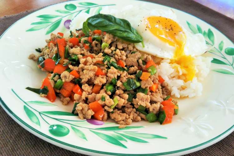 アスリート食 疲労回復ガパオライス レシピ 作り方 By Ehsc食育事業部 クックパッド 簡単おいしいみんなのレシピが355万品