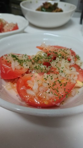 トマトと新たまねぎのサラダ♪メモ