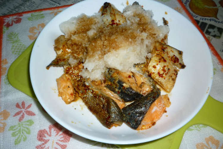 銀鮭のアラの焼き鮭 みぞれ載せのタパス レシピ 作り方 By Aranjuez5 クックパッド 簡単おいしいみんなのレシピが361万品