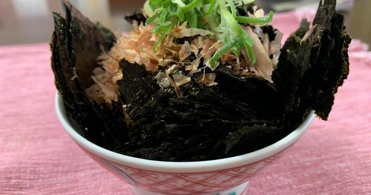 レバーの代わりになる 海苔山丼 レシピ 作り方 By おから親善大使 クックパッド
