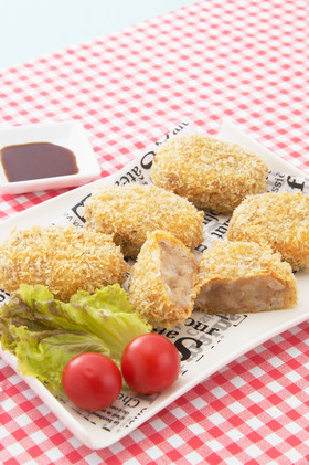 押し麦入りトマトコロッケ