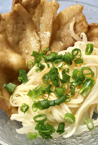 簡単豚チャシュー添え➕サッパリ冷たい素麺