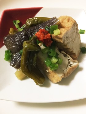 なすと厚揚げの煮浸し