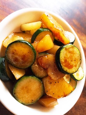ズッキーニとじゃがいもの醤油マリネ