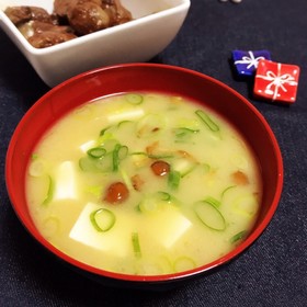 なめこと豆腐のお味噌汁♡