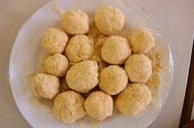 防災★簡単まんまる・きなこおはぎ♪