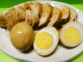 *添付調味料で鶏チャーシュー*
