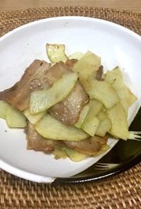 白瓜と豚肉の炒め物