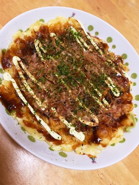 フワフワお豆腐入りヘルシーお好み焼き!