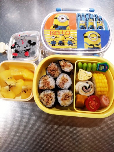 3歳 お弁当 幼稚園 ⑅◡̈* 覚書の写真