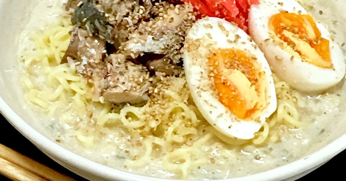 サバ缶と紅生姜で冷やし塩とんこつラーメン by ぷよりんご 【クックパッド】 簡単おいしいみんなのレシピが332万品
