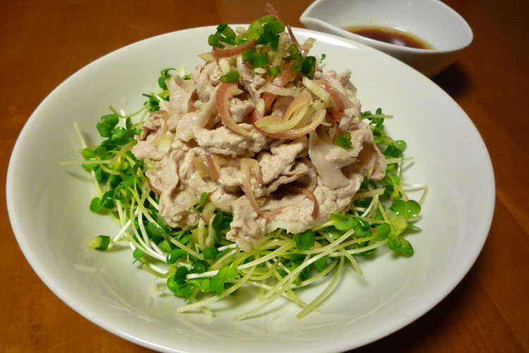みょうがを混ぜ混ぜ 豚しゃぶサラダ風 レシピ 作り方 By Yummysunny クックパッド 簡単おいしいみんなのレシピが360万品
