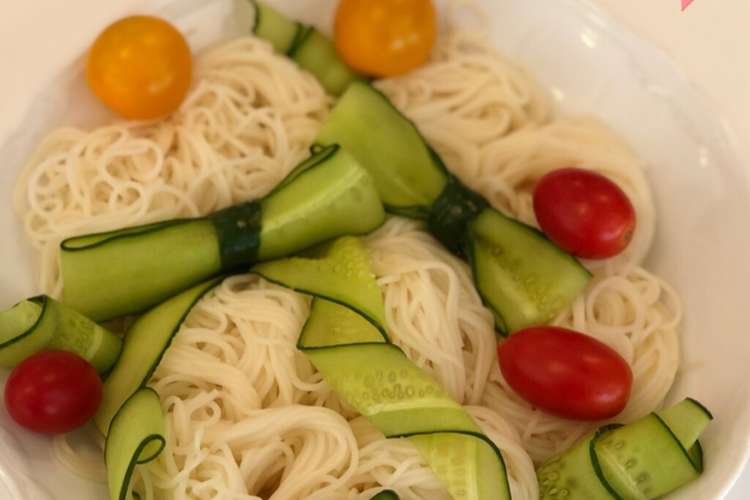 きゅうり飾り切り 簡単アレンジリボンに レシピ 作り方 By 笑う野菜 クックパッド 簡単おいしいみんなのレシピが354万品