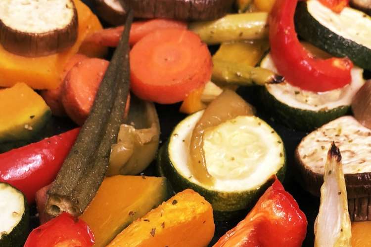 夏野菜のオーブン焼き レシピ 作り方 By ちゃんえり クックパッド
