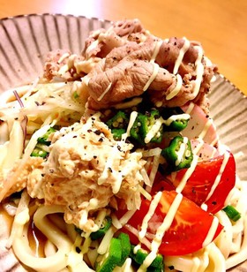 サラダうどん