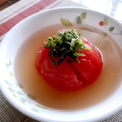 簡単♪生姜香る♡トマトの冷製スープの写真