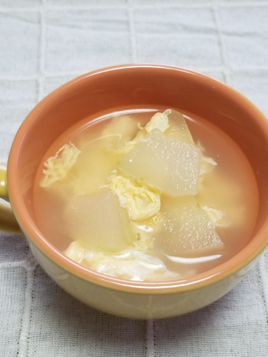 ☆鶏ガラで♪簡単・冬瓜卵スープ☆の画像