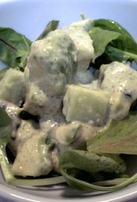 ☆アボカドと緑の野菜のサラダ明太マヨ風味