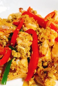 本格タイ料理✦海老のカレー炒め✦