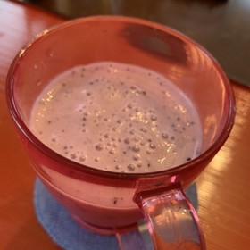 玉ねぎ氷入りヨーグルトスムージー