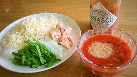 ガスパチョ風つけ麺☆簡単・ヘルシー☆