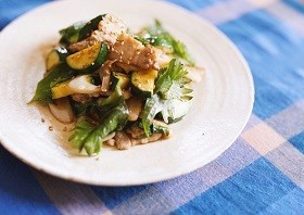 豚肉としその炒め物