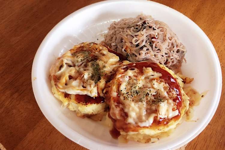 粉不要 はんぺんと卵1でフワッお好み焼き レシピ 作り方 By おたゆうちゃん クックパッド 簡単おいしいみんなのレシピが359万品