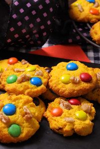 カラフル☆かぼちゃのチョコチップクッキー