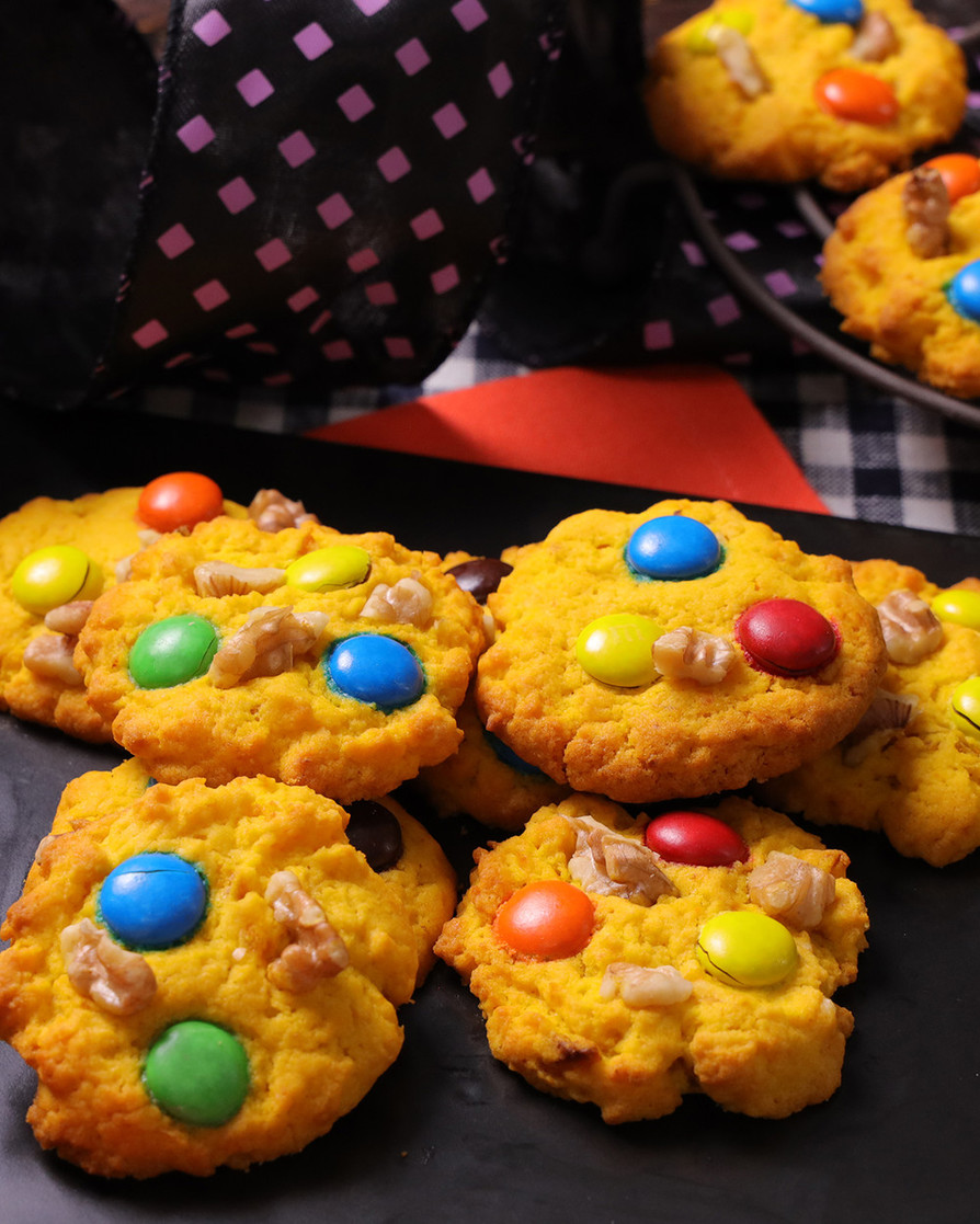 カラフル☆かぼちゃのチョコチップクッキーの画像