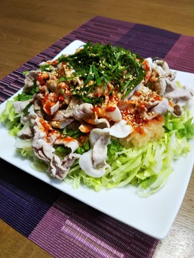 低糖質おつまみ♪豚しゃぶおろし和え
