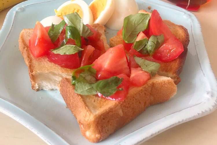 トーストアレンジ 食パンでブルスケッタ レシピ 作り方 By Kanna クックパッド 簡単おいしいみんなのレシピが350万品