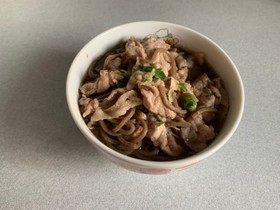 簡単美味しい豚肉そば