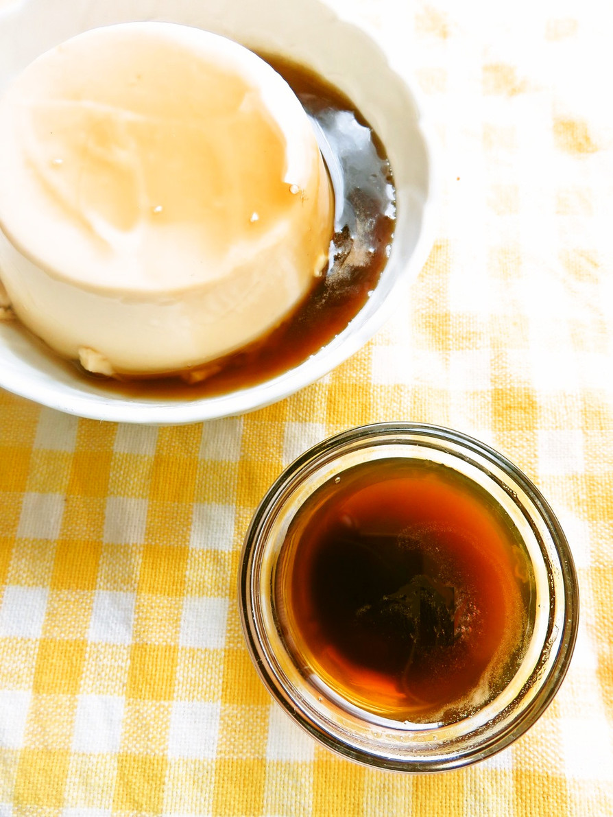 桃のブレッドプディング カラメルソース添え レシピ