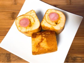 簡単♪低糖質・小麦不使用アメリカンドッグ