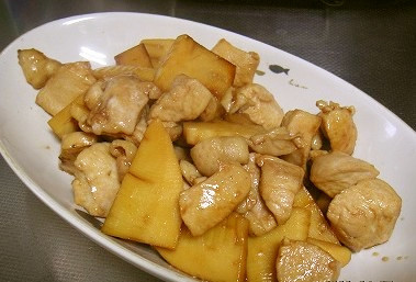鶏むね肉と筍水煮の中華風炒めものの画像
