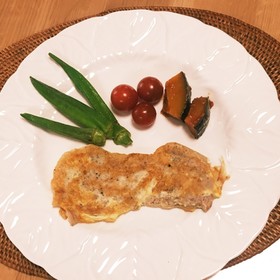 グルテンフリー豚肉のピカタ