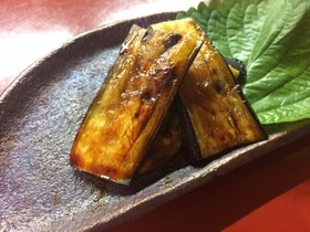 うなぎのたれ活用 なすのかば焼き風