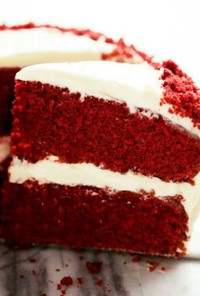 赤いチョコレートケーキ♪レッドベルベット