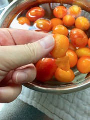 ミニトマト 冷凍で皮がツルンと剥ける♪の写真